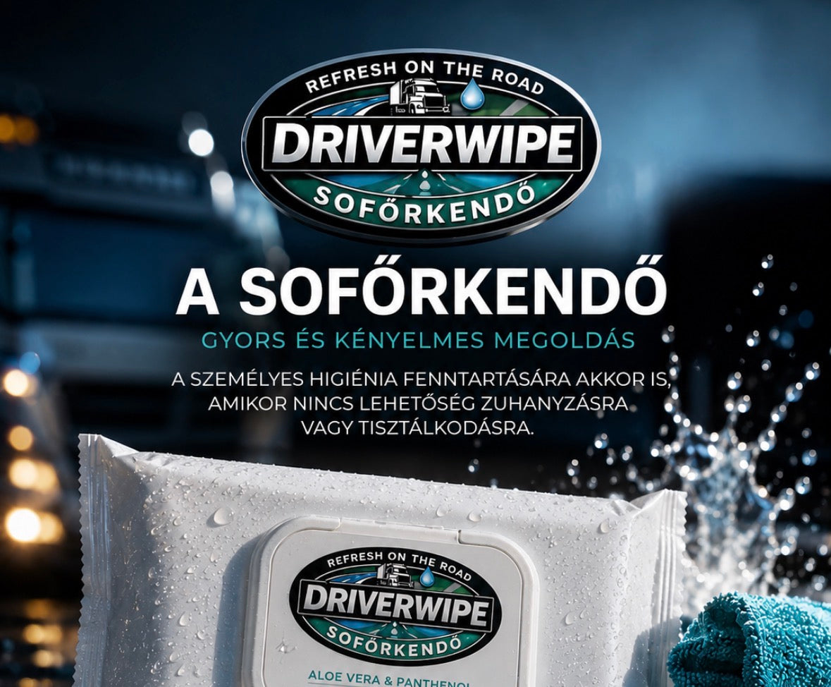 Sofőrkendő-Minőségi 20x30 cm méretű (2x36db)72 db nedves törlőkenő Tisztálkodás víz nélkül – 2 csomag (egységár foxpost automatába👉 ingyenesen szállítva 2945Ft/csomag)